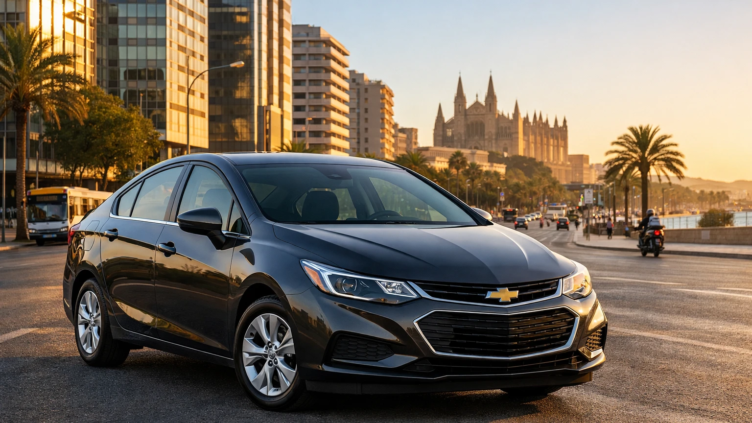 Economy car rental Palma de Mallorca - Chevrolet Cruze compact sedan