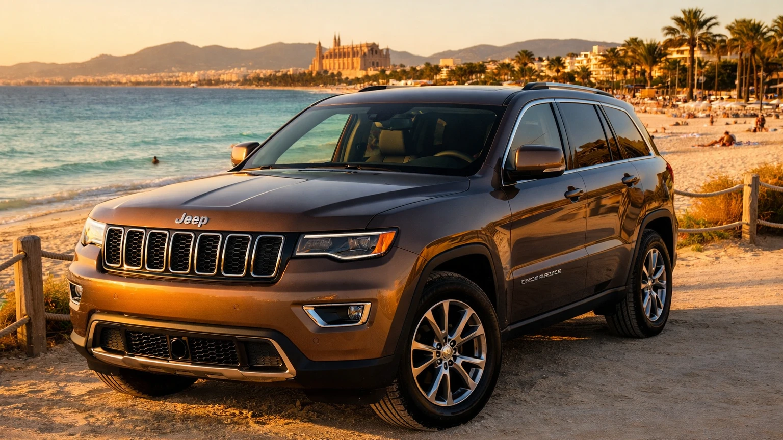 Jeep Grand Cherokee SUV rental for Mallorca road trips and mountain routes